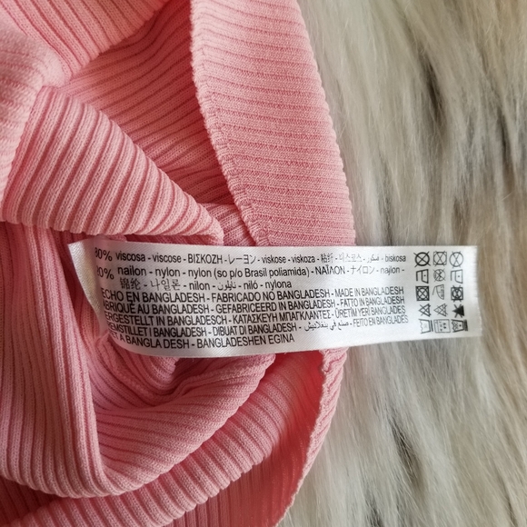 3X$25 Zara Pink Knit Tank Top Size Small - Picture 7 of 8